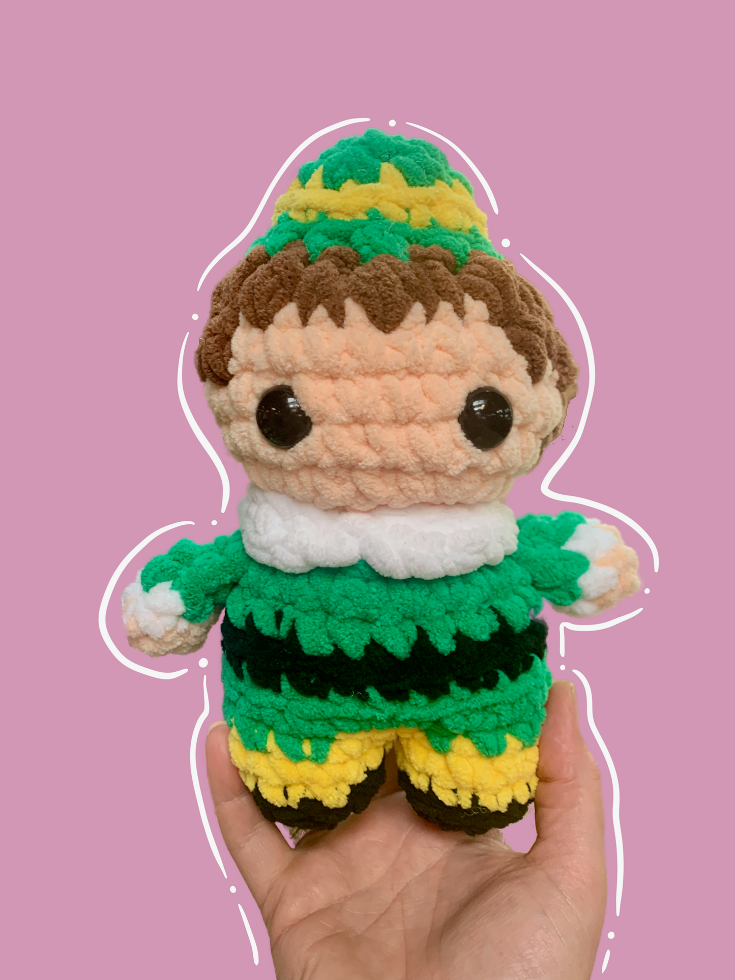 Buddy the Elf Crocheted Plushie