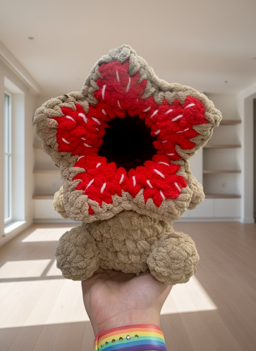 Large Demogorgon Crochet Plush – 6" tall