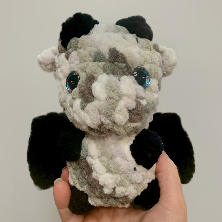 Standing Dragon Crochet Plush
