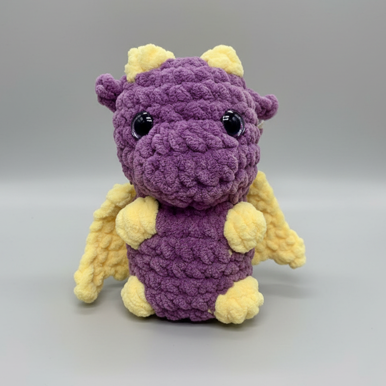 Standing Dragon Crochet Plush