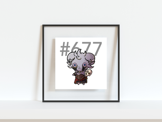 Espurr Pokemon Pirate Gamer Art Print