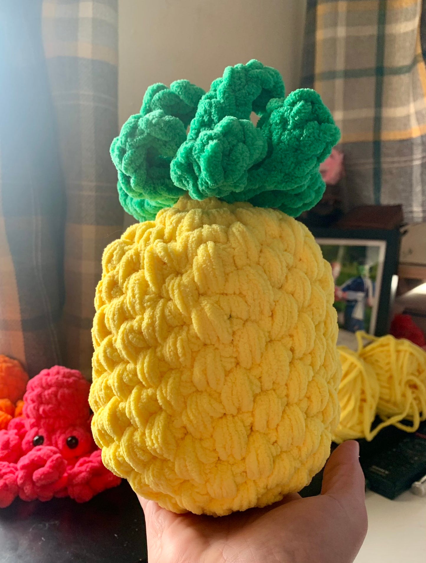 Crochet Pineapple Plushie - Made to Order