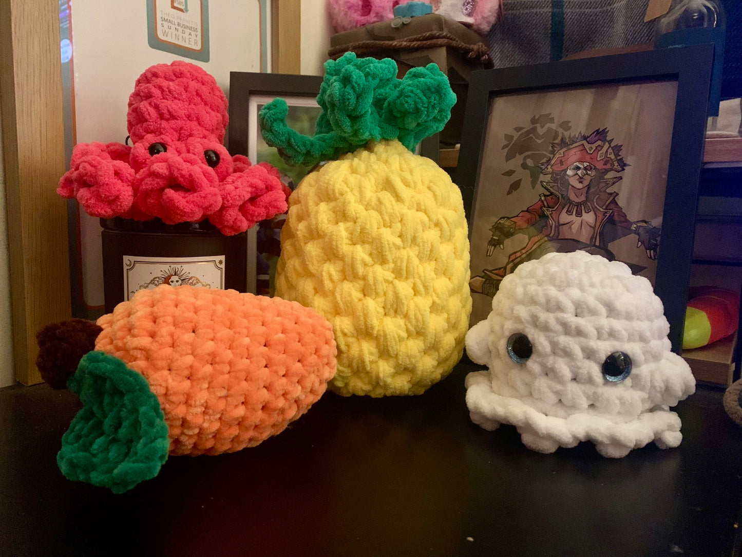 Crochet Mango Plushie - Made to Order