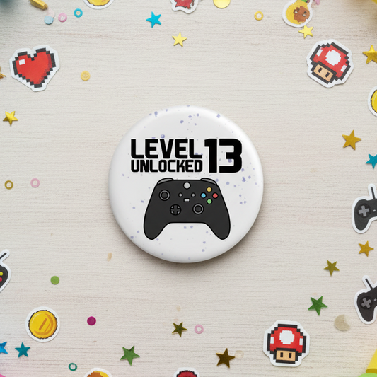 Personalised Gamer Birthday Badge