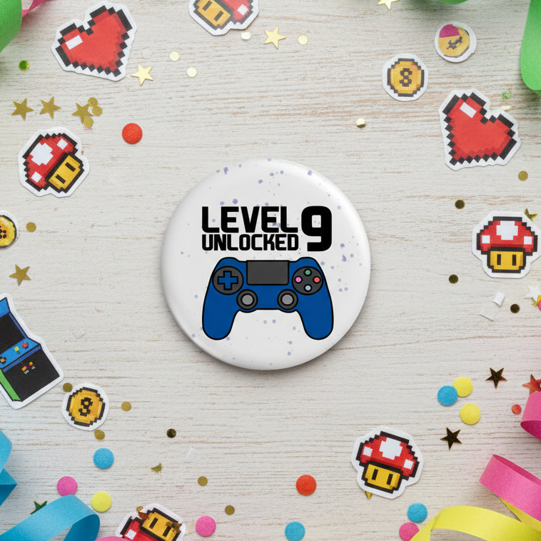 Personalised Gamer Birthday Badge