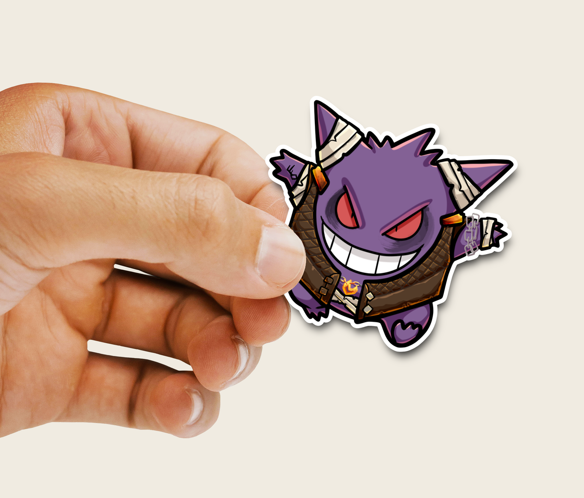 Gengar Pirate Pokemon Vinyl Sticker
