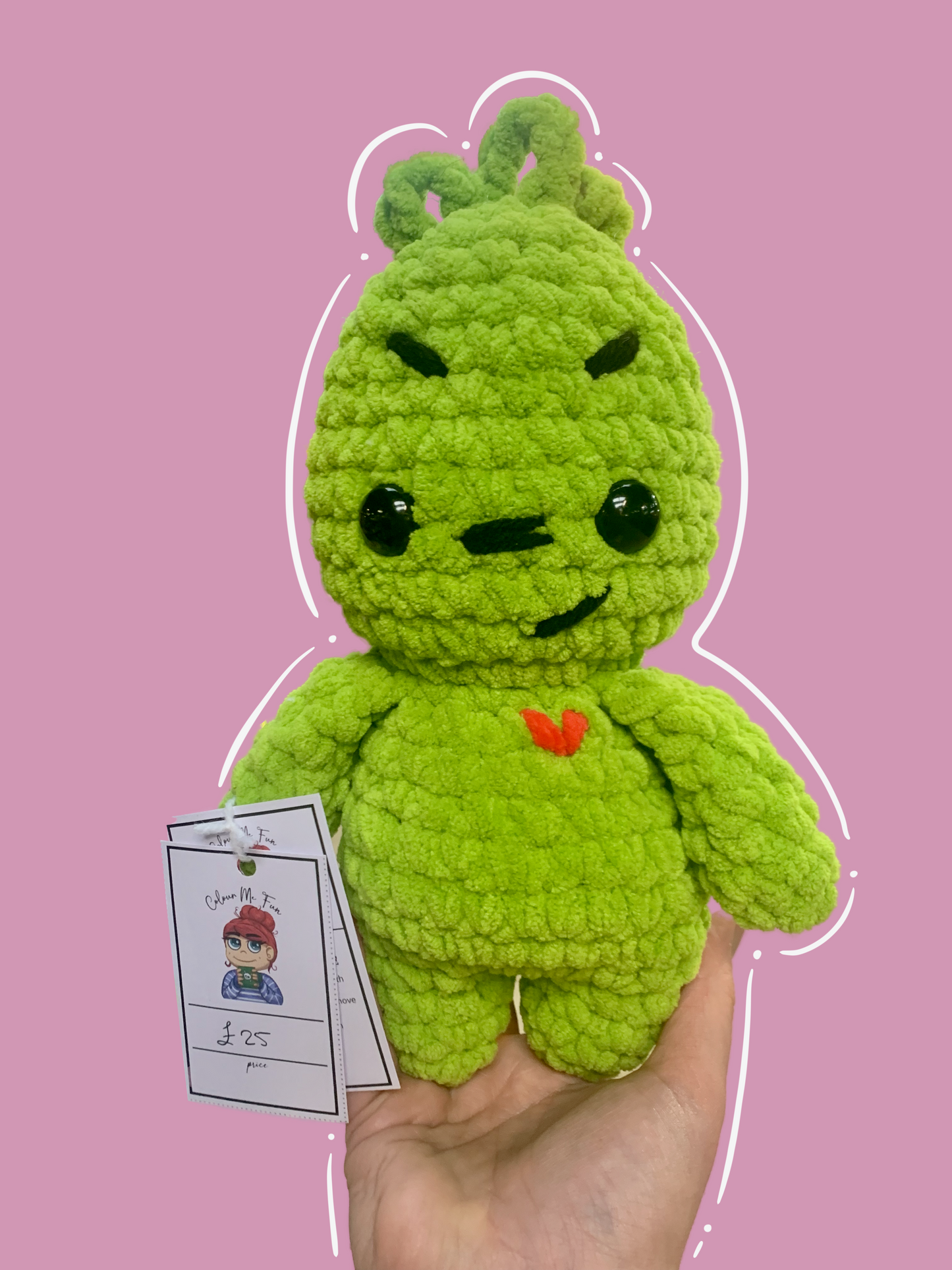 Grinch Crochet Plushie