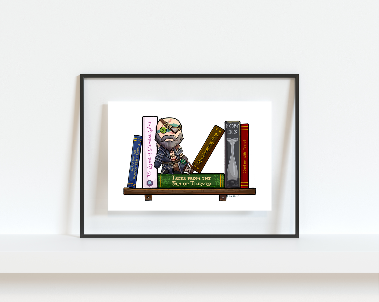 Shipmates Bookshelf Art Print Collection