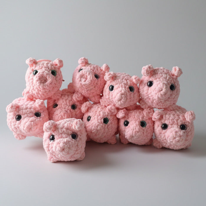 Pig Crochet Plushie - Made to order