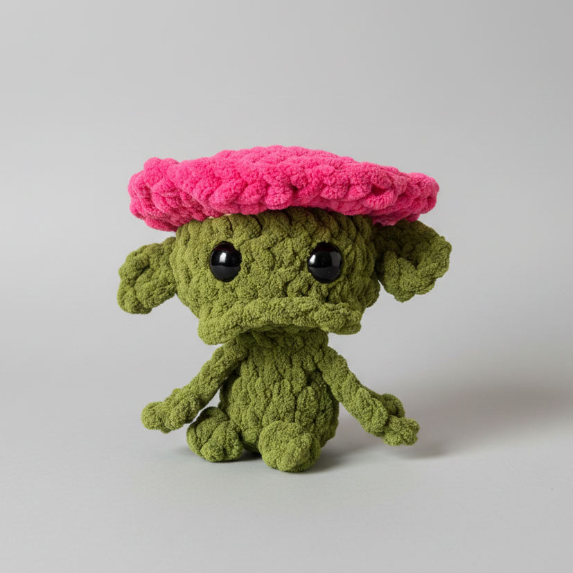 Flower Gobllin - Crochet Plush
