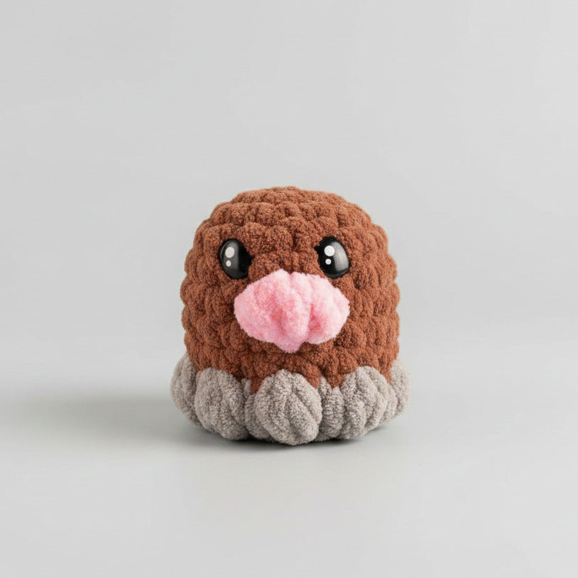 Pokemon - Diglett - Crochet Plush