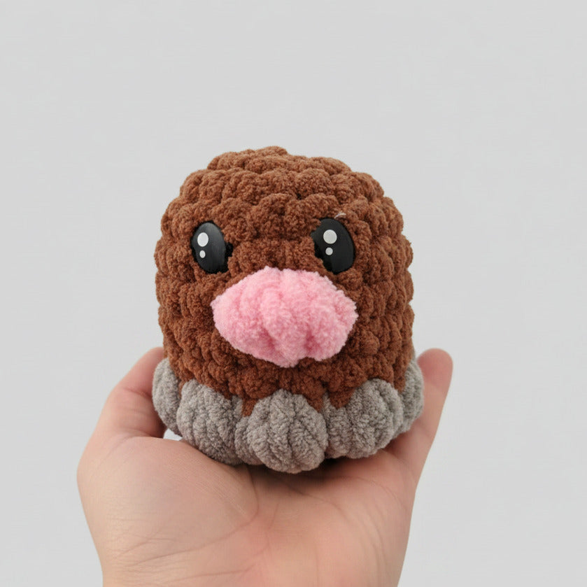 Pokemon - Diglett - Crochet Plush