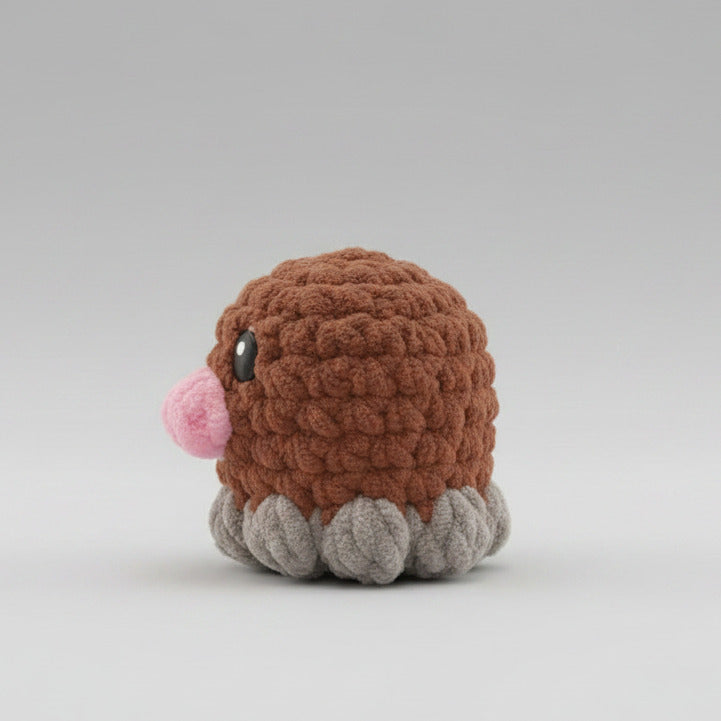 Pokemon - Diglett - Crochet Plush