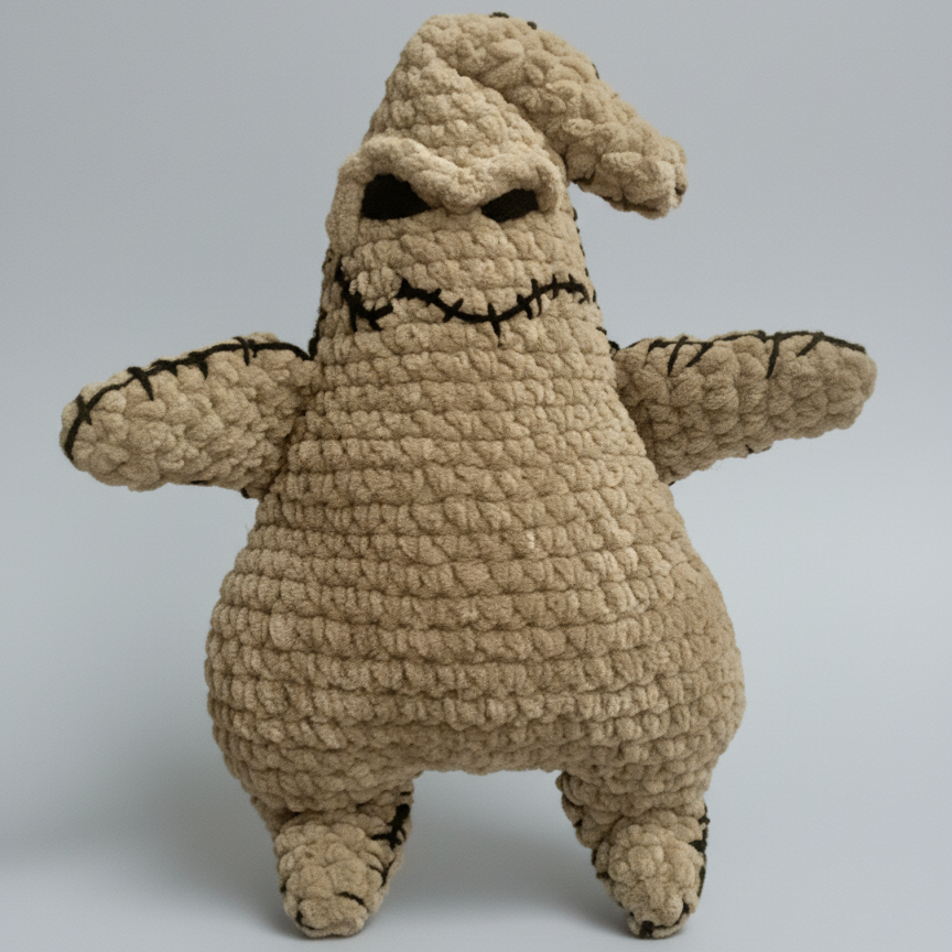 Oogie Boogie Large Crochet Plushie, 14" tall