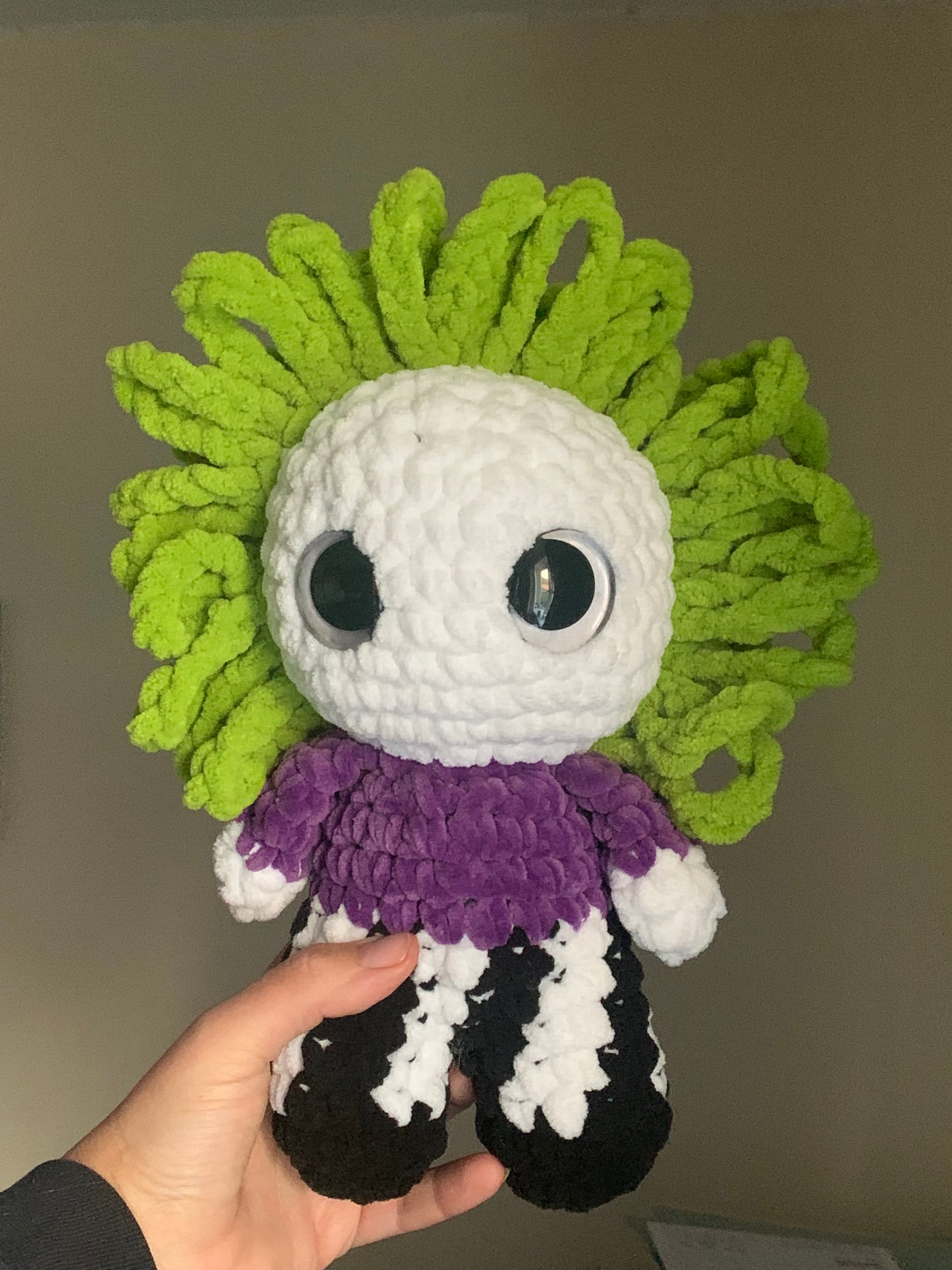 Crochet Beetlejuice Plushie – Made to Order