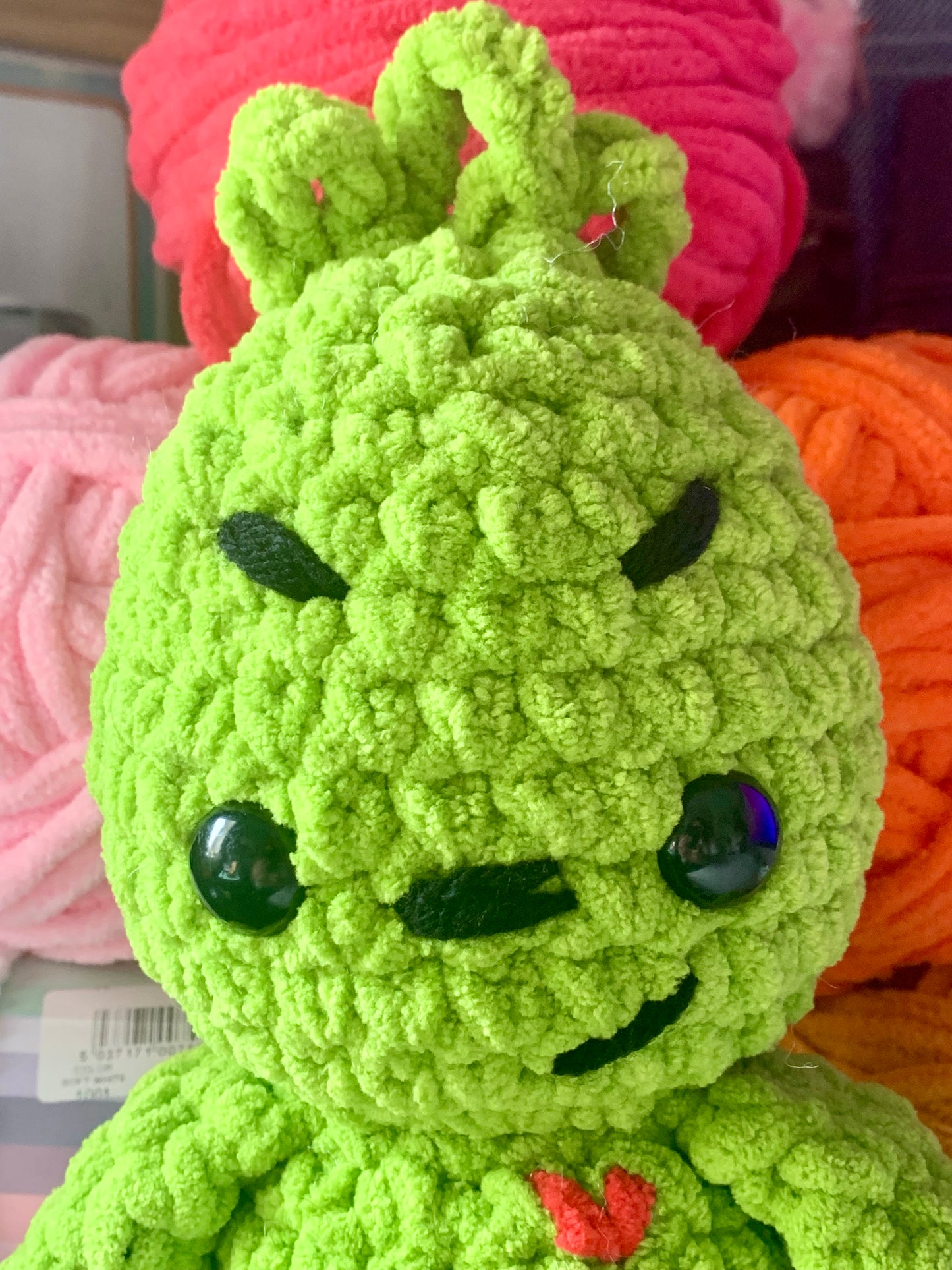 Grinch Crochet Plushie - Made to Order