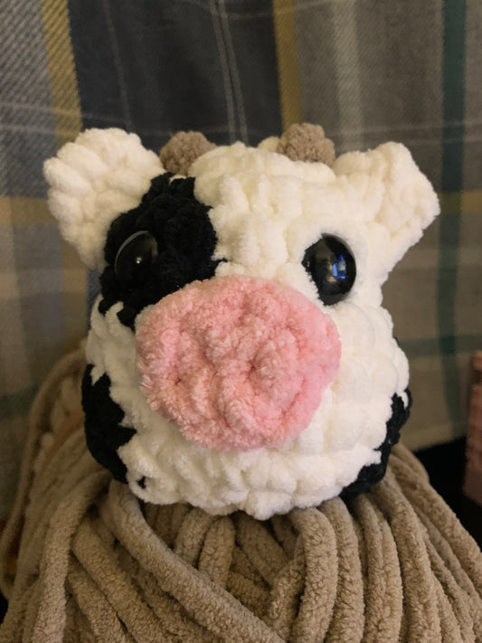 Cow Crochet Plushie - Made to Order