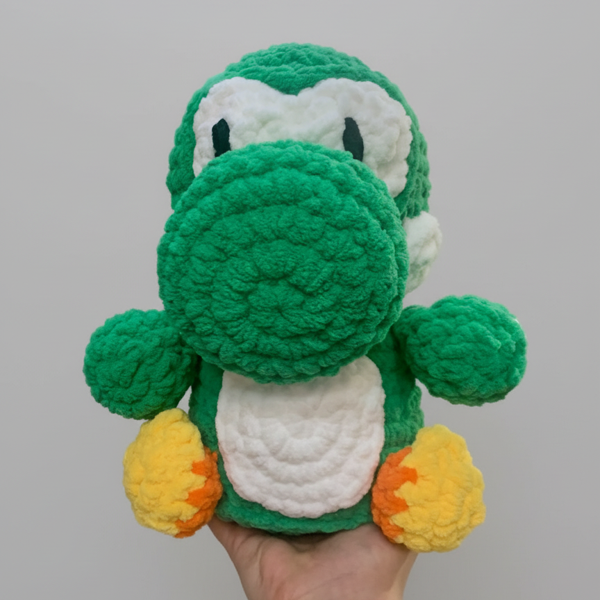 Yoshi Jumbo Crochet Plush –  15" tall