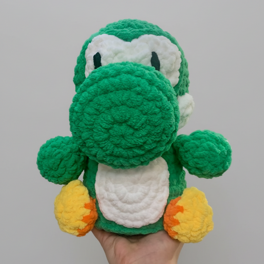 Yoshi Jumbo Crochet Plush –  15" tall