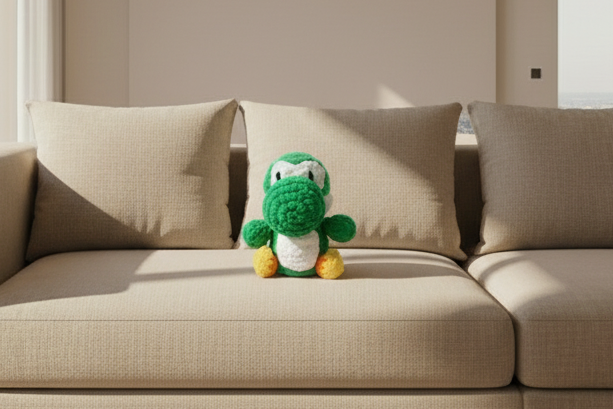 Yoshi Jumbo Crochet Plush –  15" tall