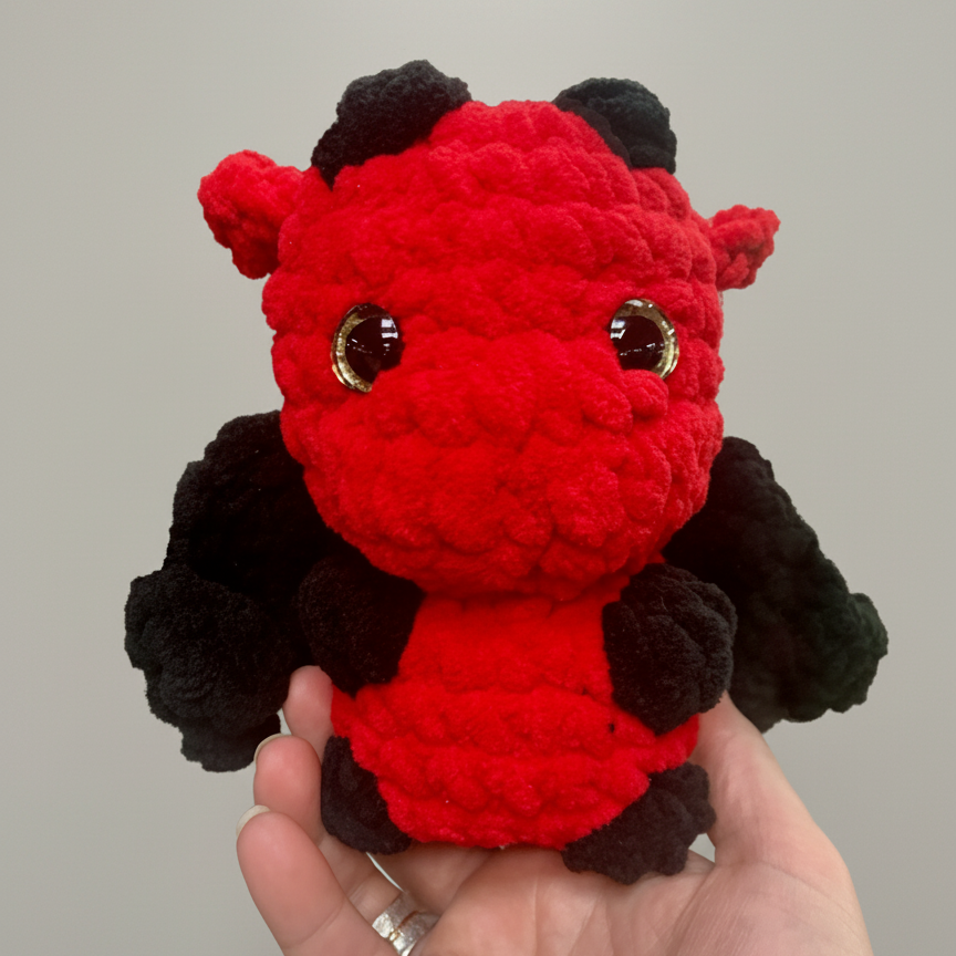 Standing Dragon Crochet Plush