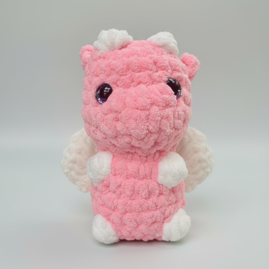 Standing Dragon Crochet Plush