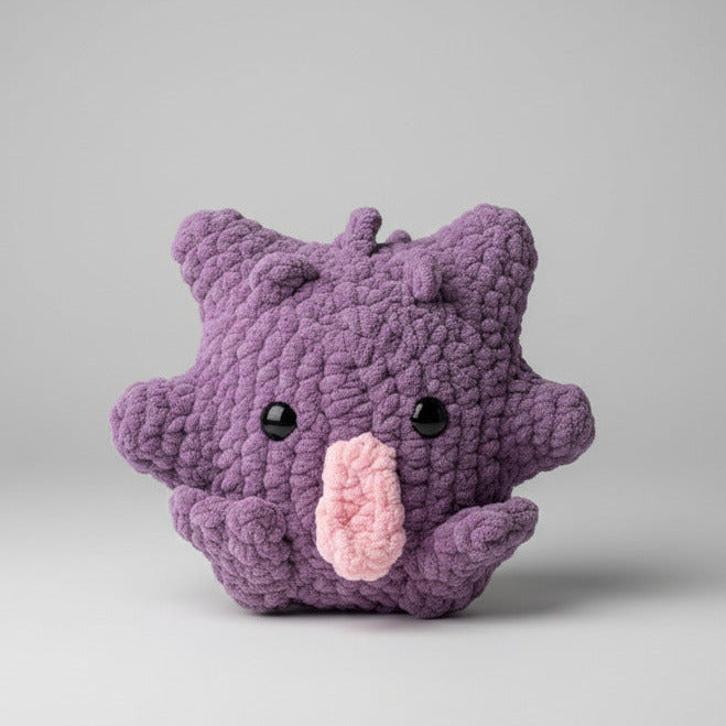 Gengar Plush Toy – Soft Crochet Plush with Safety Eyes