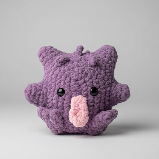 Gengar Plush Toy – Soft Crochet Plush with Safety Eyes