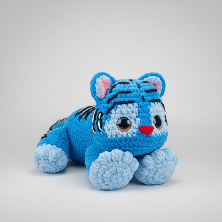 Giant Derpy Tiger Plushie