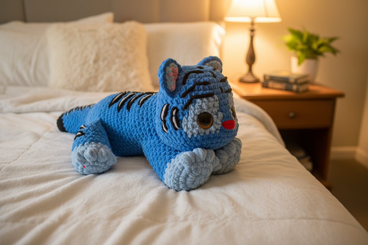 Giant Derpy Tiger Plushie