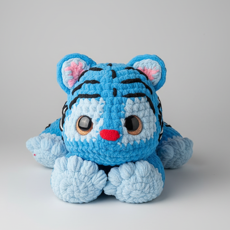 Giant Derpy Tiger Plushie