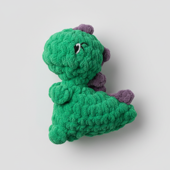 Dinosaur Crochet Plush – Baby-Safe
