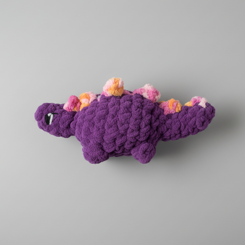 Dinosaur Crochet Plush – Baby-Safe