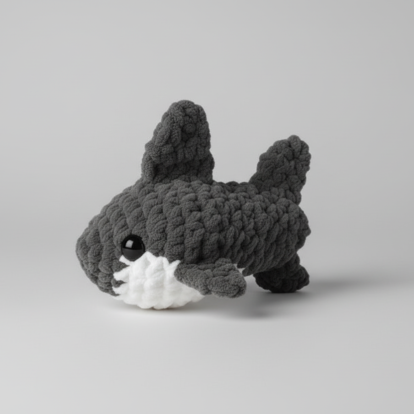 Shark Crochet Plush – Handmade Amigurumi Shark
