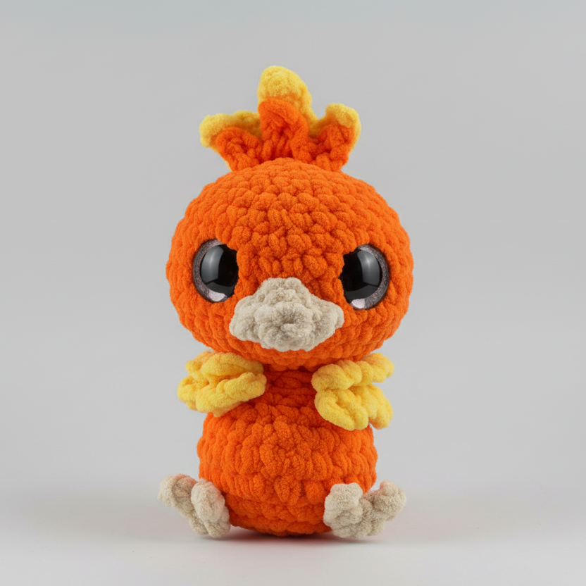 Pokemon - Torchic - Crochet Plushie