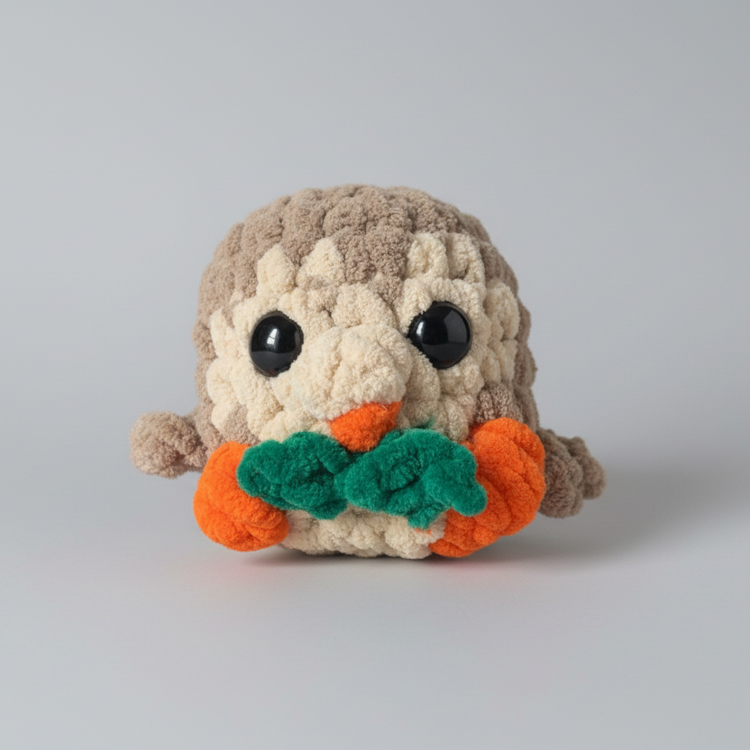 Pokemon - Rowlet - Crochet Plushie