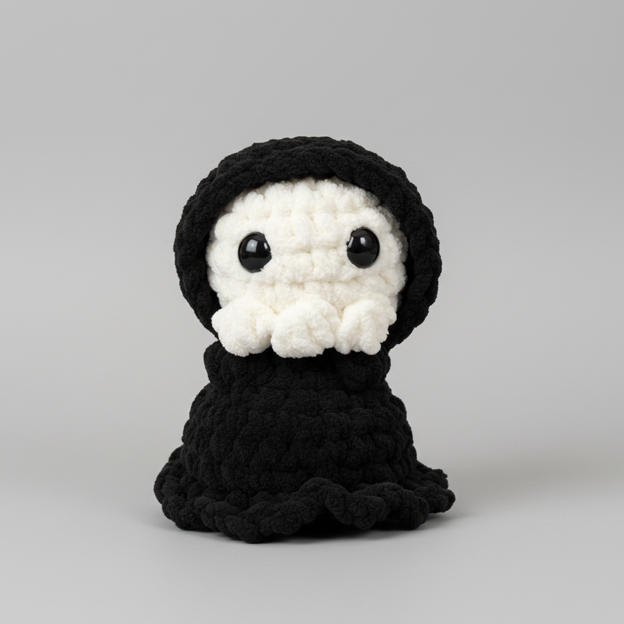 Baby Grim Reaper - Crochet Plushie