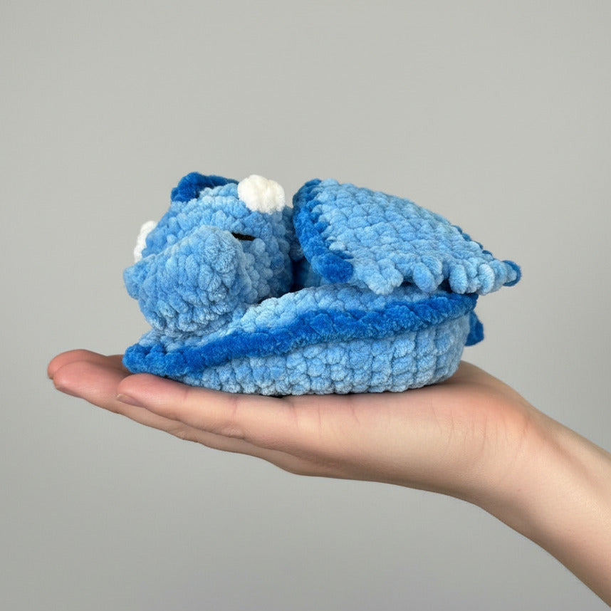 Baby Sleeping Dragon Crochet Plush