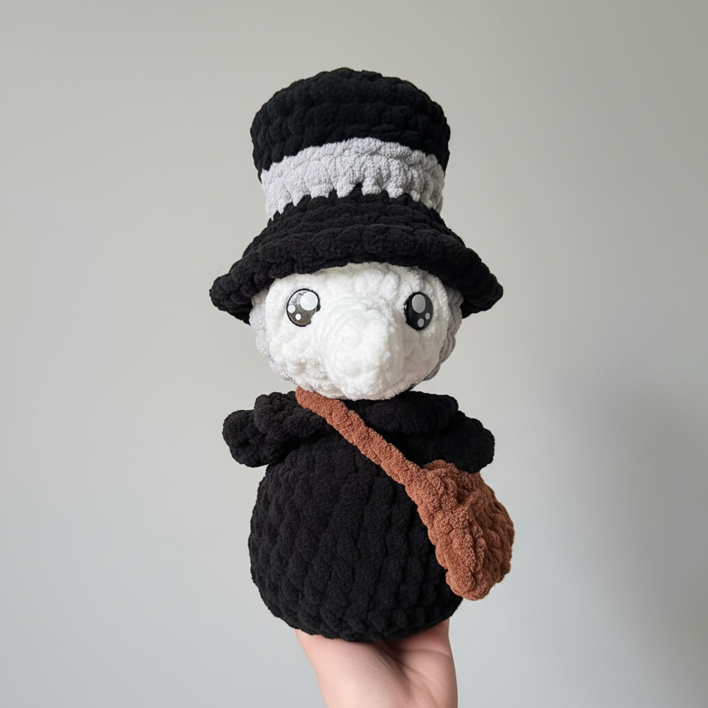 Plague Doctor Crochet Plush