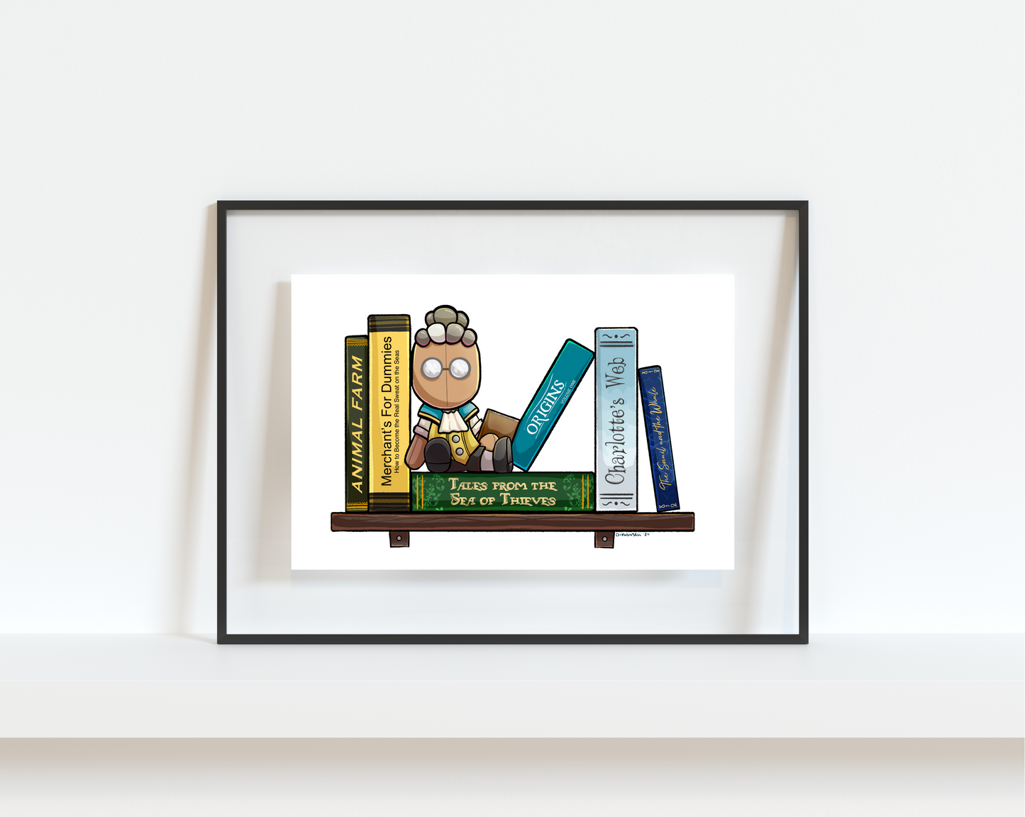 Shipmates Bookshelf Art Print Collection