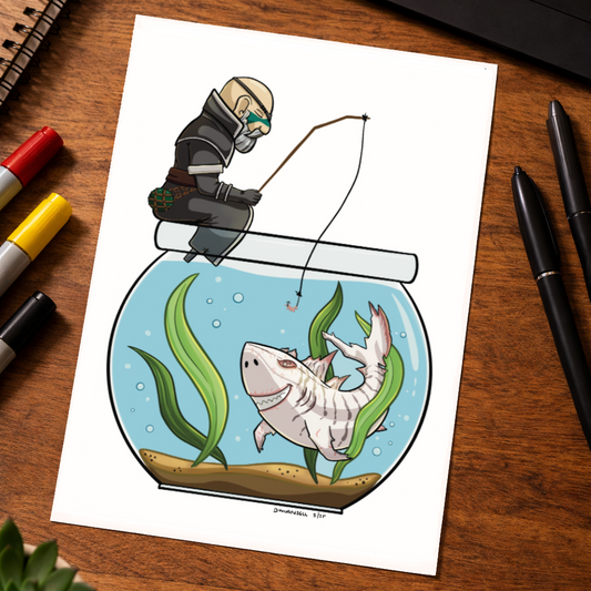 Merrick Fishing - Sea of Thieves Inspired Art Print