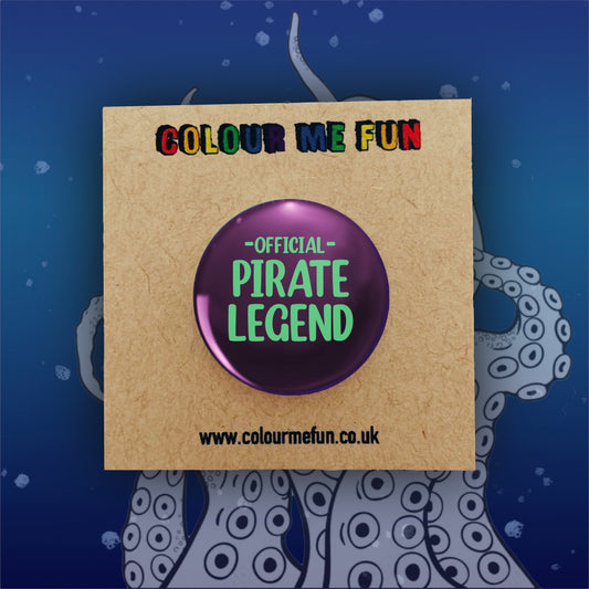Pirate Legend Sea of Thieves Inspired Pin Badge