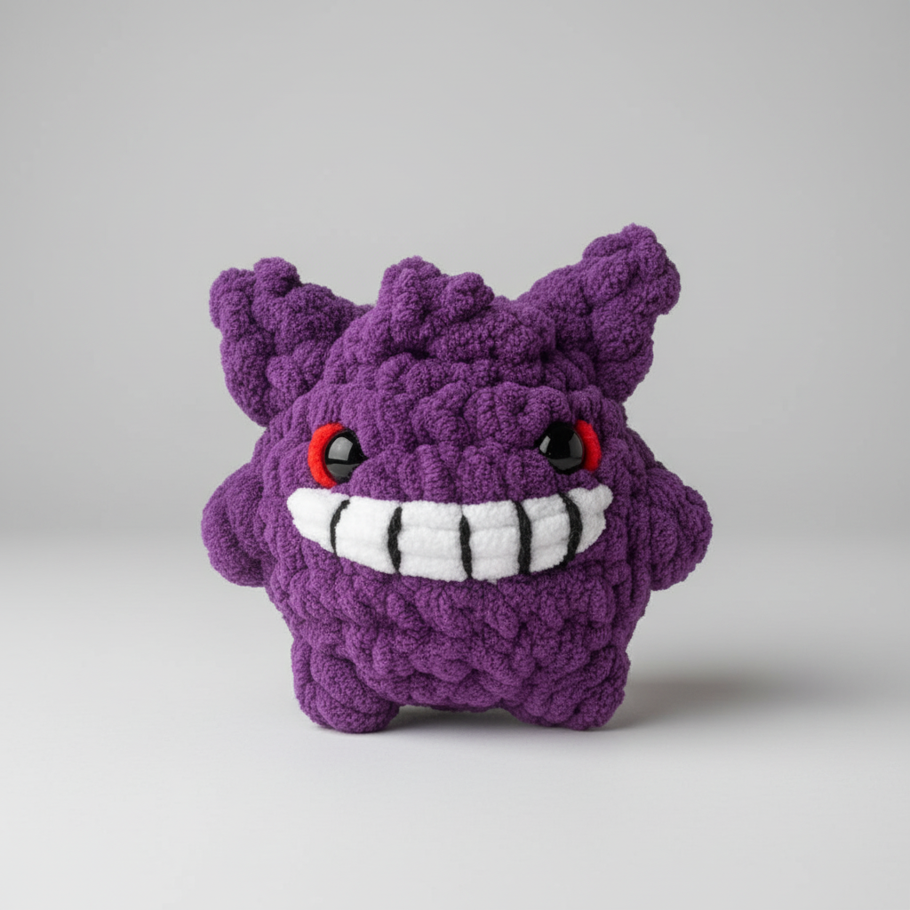 Pokemon - Gengar - Crochet Plush – Colour Me Fun