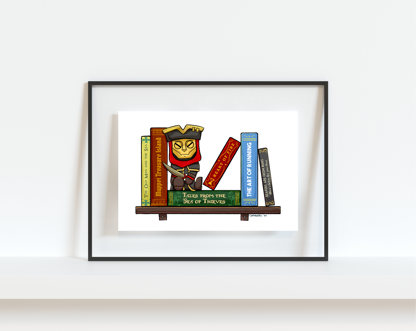 Shipmates Bookshelf Art Print Collection