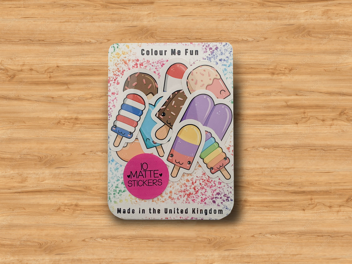 Ice Lolly / Popsicle Sticker Set