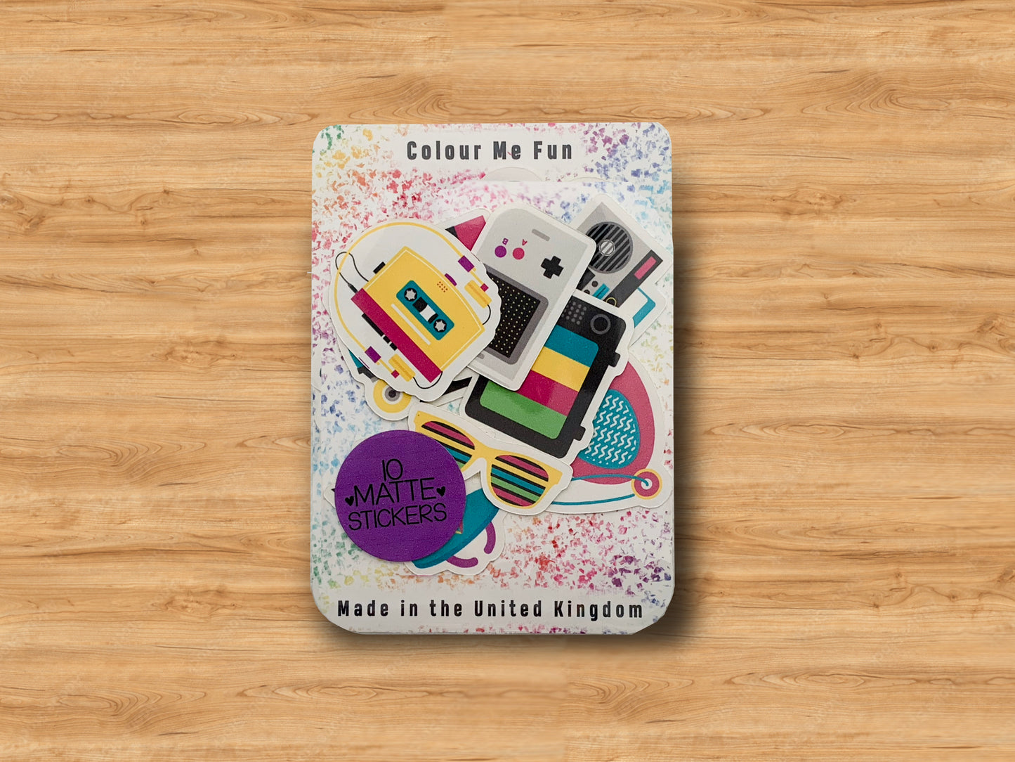 Retro 80's Themed Sticker Set