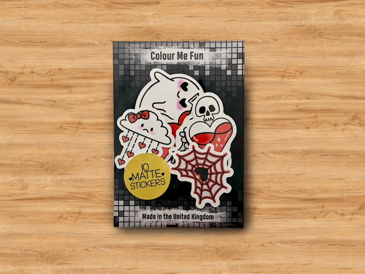 Pastel Goth Sticker Set (Red)