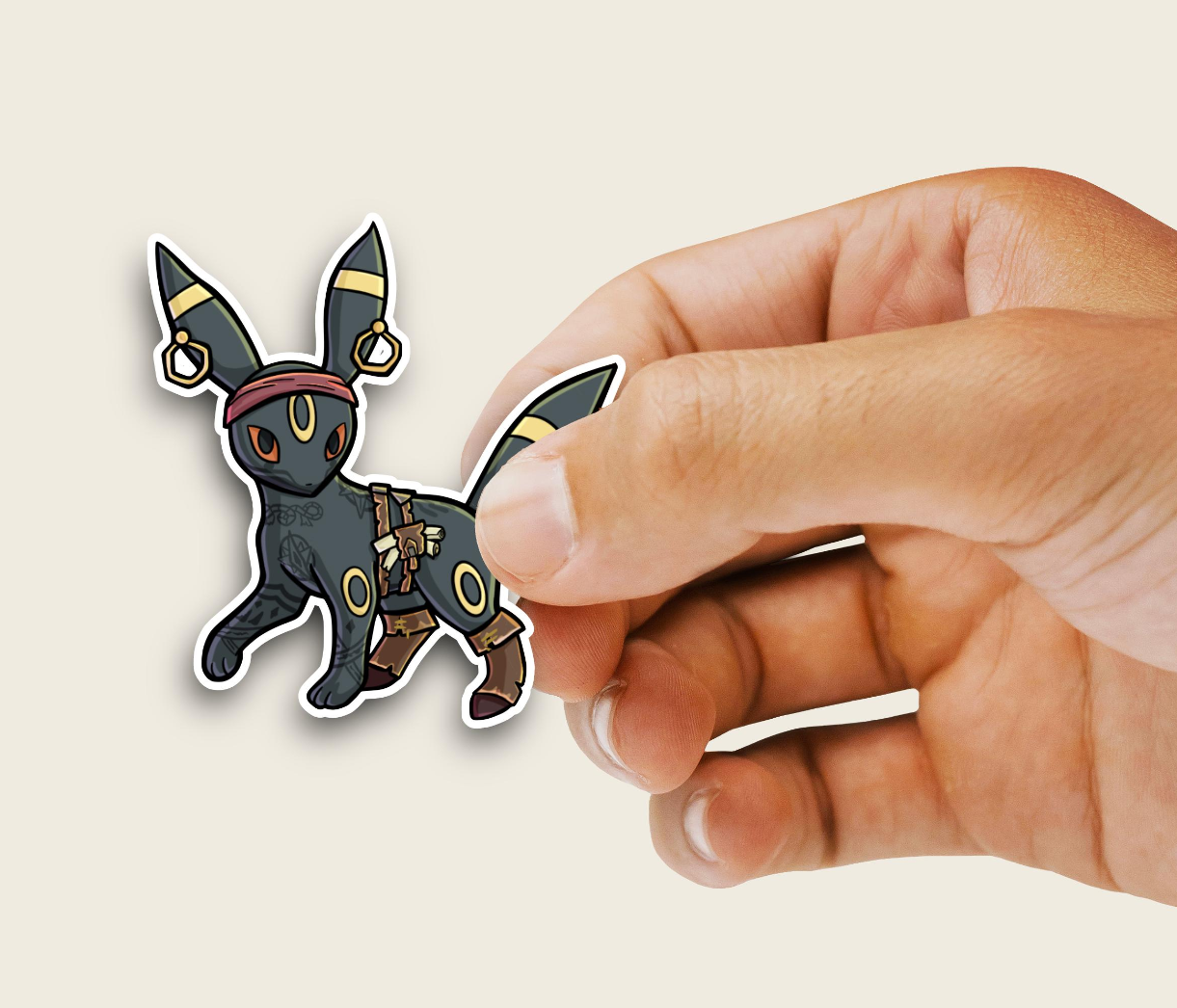 Umbreon Pirate Pokemon Vinyl Sticker