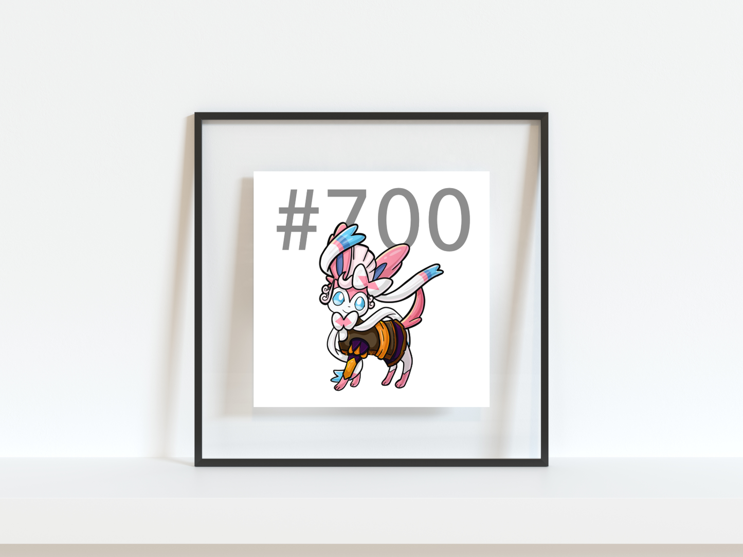 Sylveon Pokemon Pirate Gamer Art Print