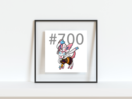 Sylveon Pokemon Pirate Gamer Art Print